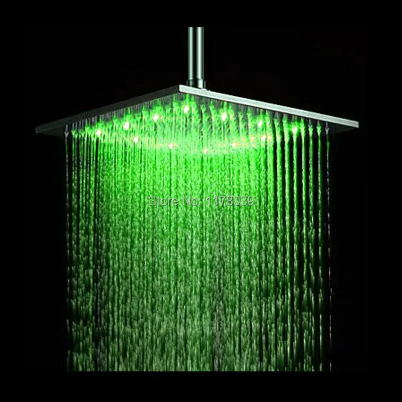 Светодиодные насадки для душа с дождевой насадкой трехцветные светодиодные
