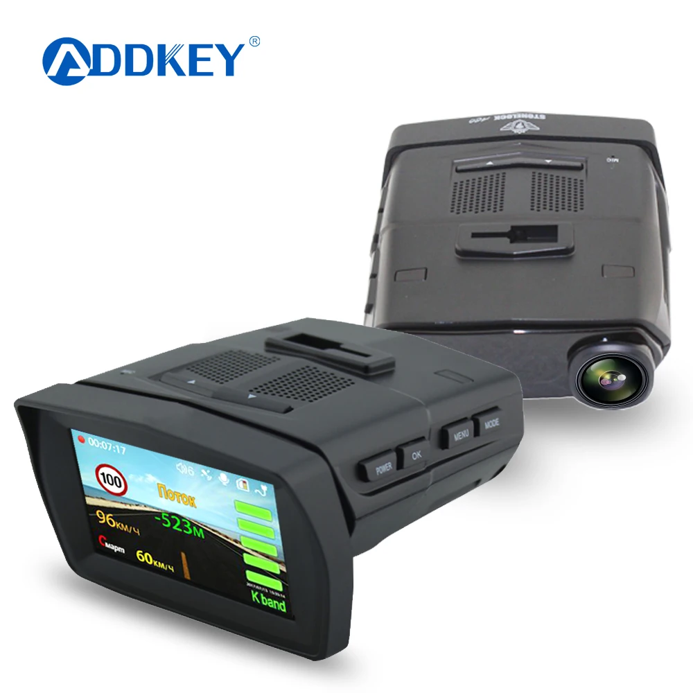 Автомобильный видеорегистратор ADDKEY радар детектор GPS 3 в 1 автомобильный камера