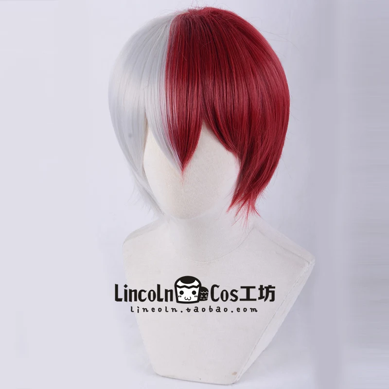 My Hero Academy Todoroki Shoto термостойкие волосы косплей костюм парик+ шапка парик