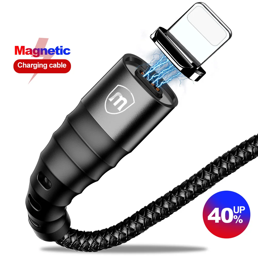 Магнитный usb-кабель Marjay для iPhone 7 8 Plus X Xs Max XR 3A быстрая зарядка PIN 2 м магнитное