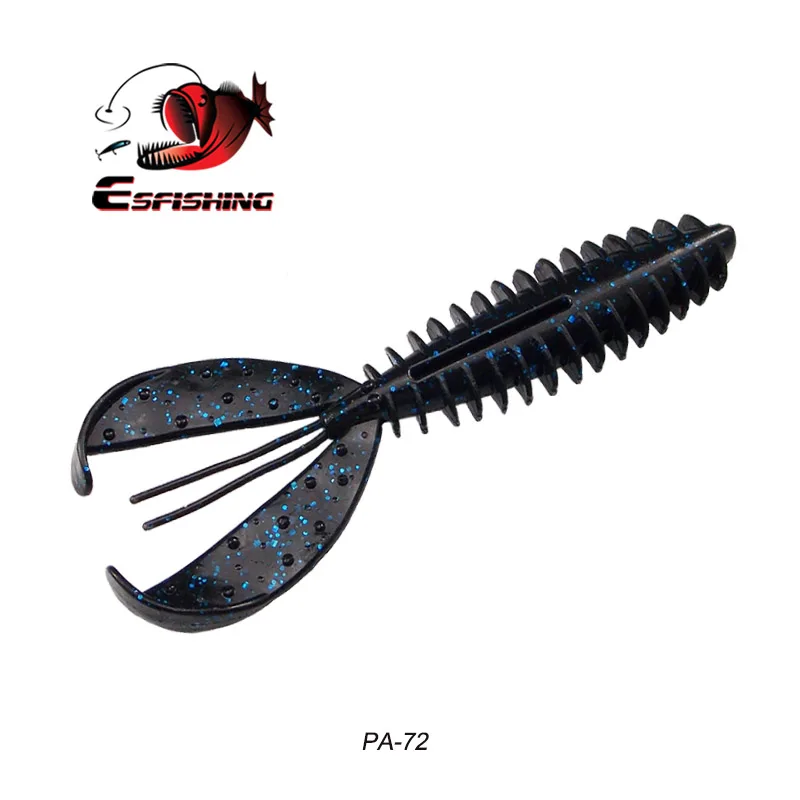 PA72 ESFISHING мягкие приманки Chunk Craw 6 шт. 110 мм мягкие приманки ПВА воблеры для троллинга форели воблеры - Цвет: PA72