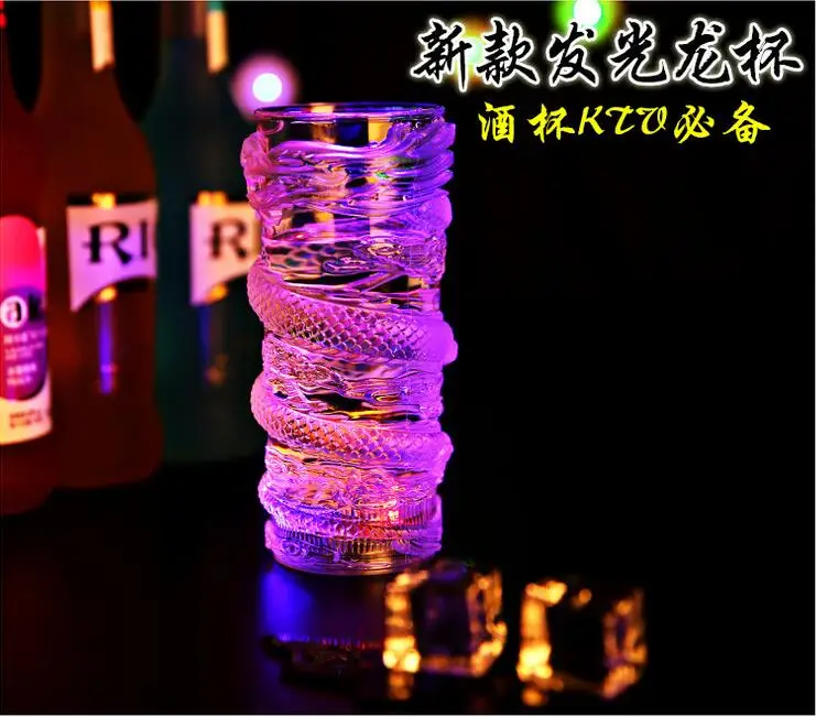 

LED Mark Cup longfeng PP Alcohol induced drink cup Colorful luminous color strange new creative cup party party