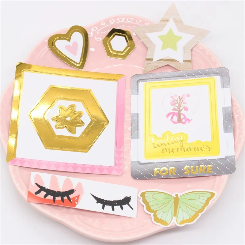 KSCRAFT Милая фоторамка бумажная наклейка для скрапбукинга счастливый