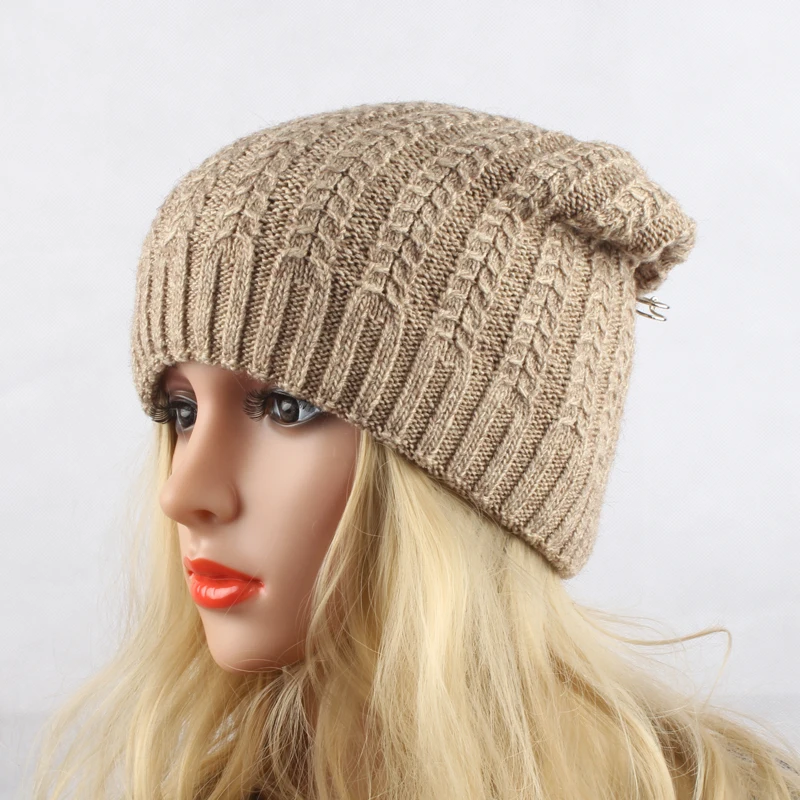 Новинка 2018 Модная вязаная шапка HEALCOLD Женская Зимняя шерстяная женские шапочки