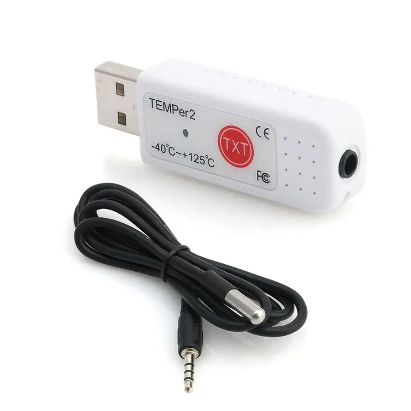 Высококачественный ПК температурный 2 Датчик USB термометр гигрометр регистратор