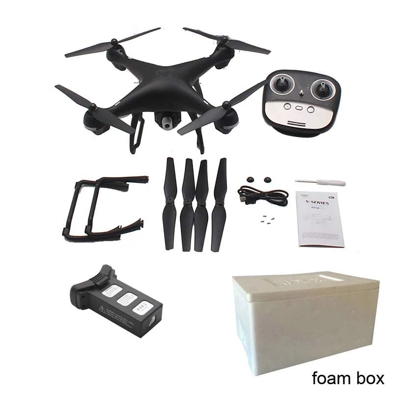 Радиоуправляемый Дрон S70W GPS FPV с регулируемой широкоугольной камерой 1080P or720 HD Wi Fi