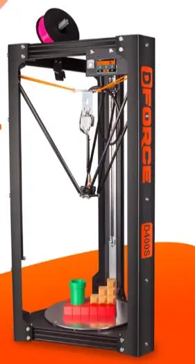 Новейший DFORCE 3D принтер, 400S Delta, deltabot быстрое прототипирование, высокоточный 3D принтер
