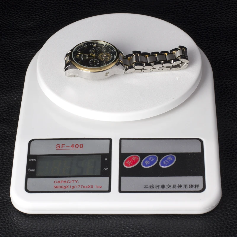 BINSSAW Мужские автоматические механические золотые часы из нержавеющей стали