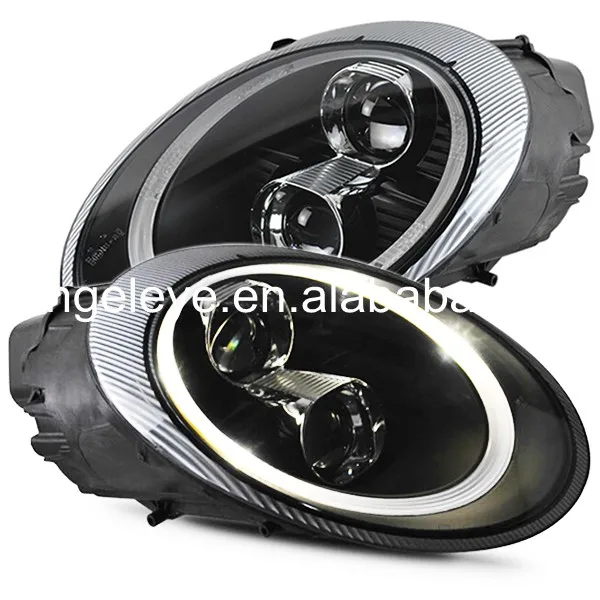 

For Porsche 997 2006-2010 year Head Lamp Black housing for original car with HID kit SN