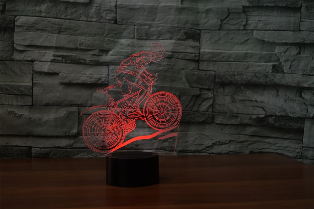 Новый светодиодный 3d светильник Fding с USB для горного велосипеда спортсмена спорта