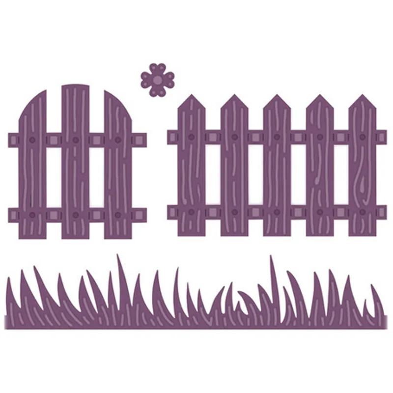 Деревянные ворота и забор металлические режущие штампы трафарет для DIY