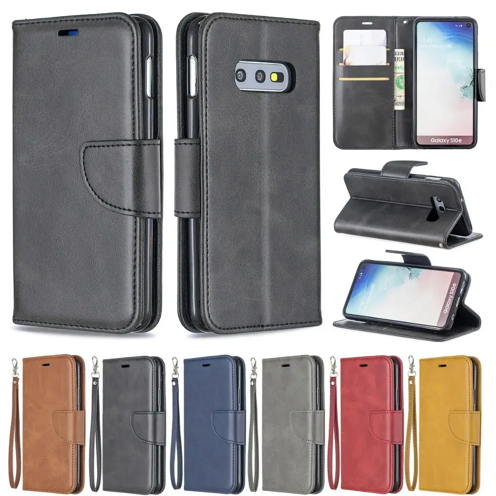Чехол бумажник Etui Coque чехол для Samsung Galaxy S7 S8 S9 S10 Plus Edge S10E с откидной крышкой