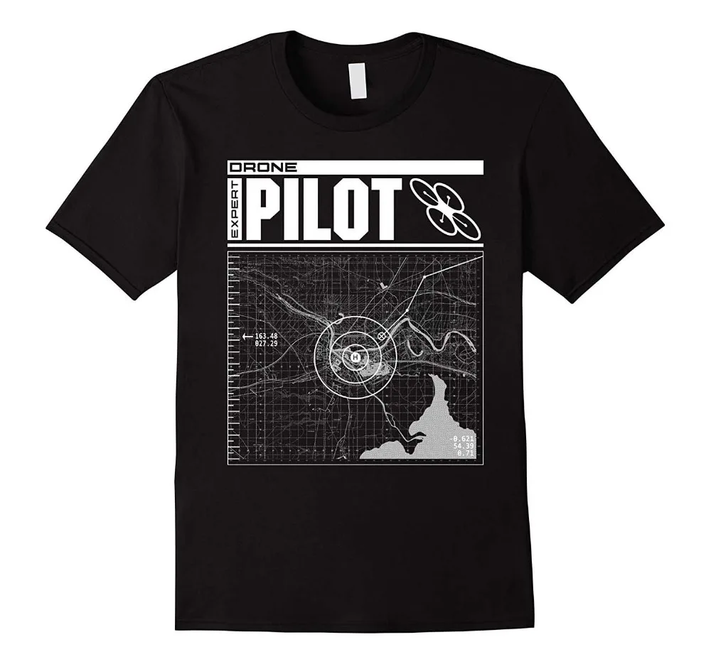 Новинка 2019 мужские футболки футболка опытного летчика дрона 100% хлопок новые