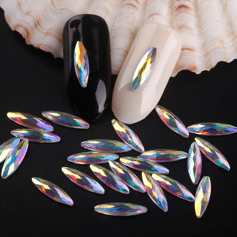 Blueness 10 шт./лот пластиковые украшения в виде конского глаза для дизайна ногтей со