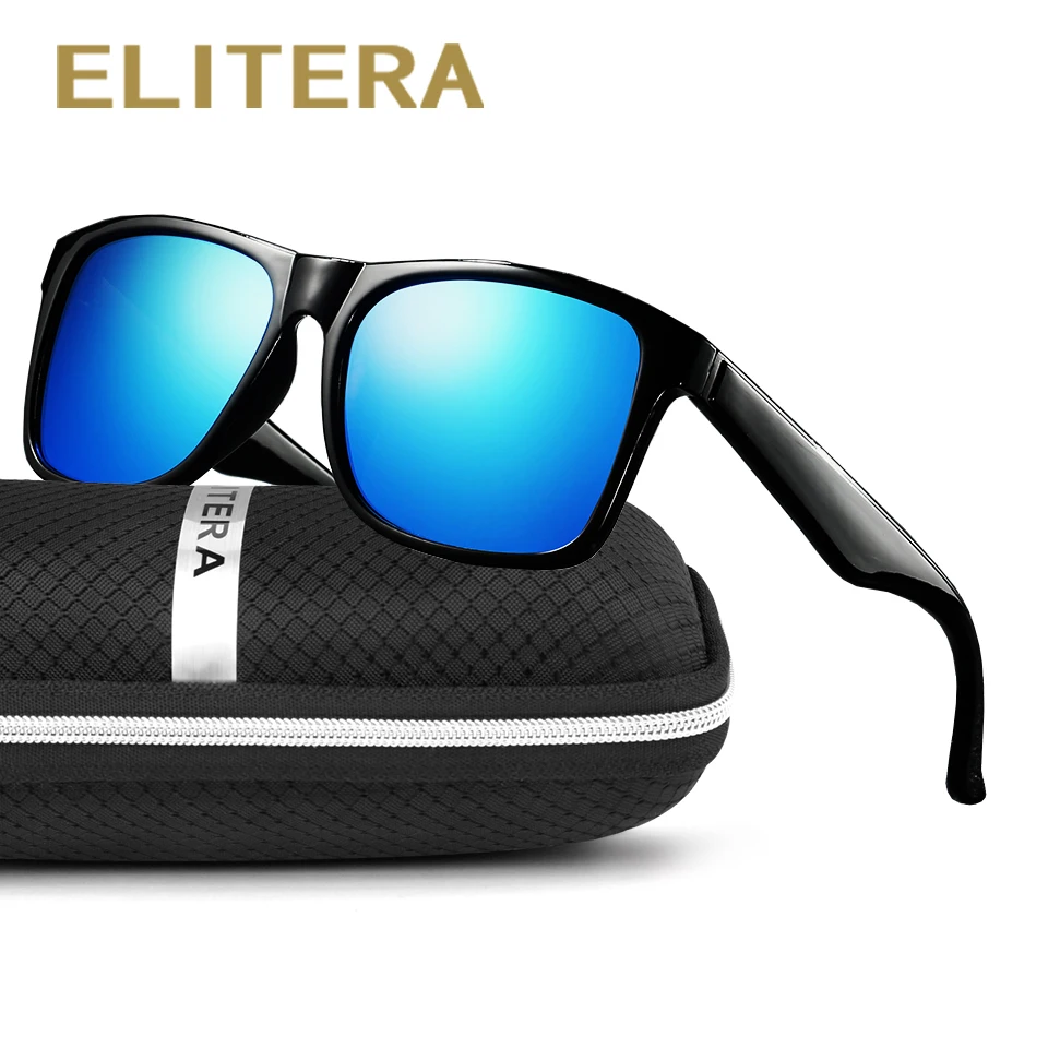 ELITERA мужские пластиковые поляризованные солнцезащитные очки зеркальные