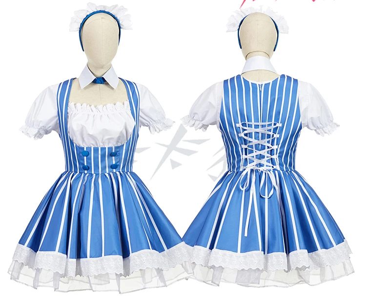 

[Stock] Anime Saekano Saenai Heroine no Sodatekata Figure Kato Megumi Cosplay Maid Dress Halloween Party Suit For Women