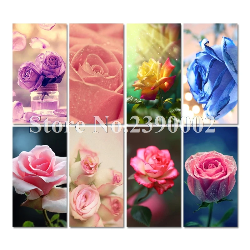 Алмазная мозаика 5D &quotсделай сам&quot картина с цветочным - Цена: 