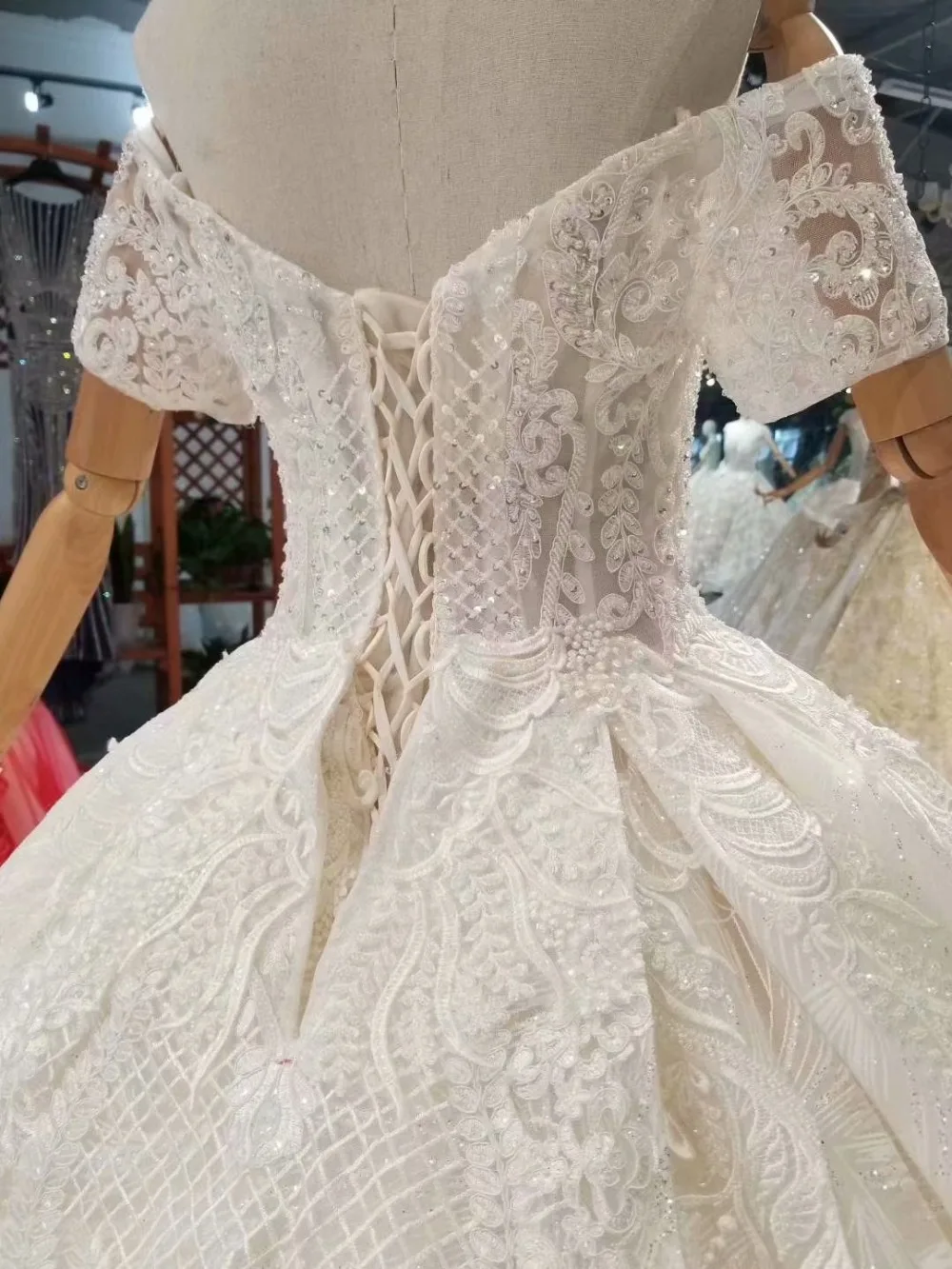 champagne prom dresses 2021 off the shoulder lace appliques flowers hand made flowers ball gown elegant evening dresses