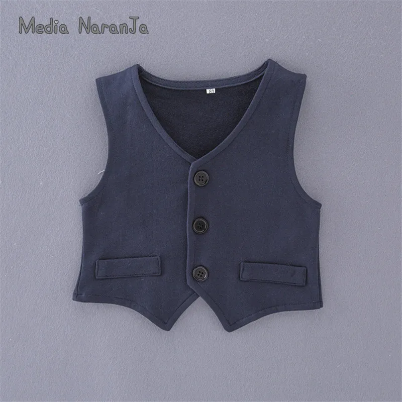Baby boy clothes gentlemen wedding blue bow tie long sleeves romper+vest+pants+hat party birthday costume clothing |