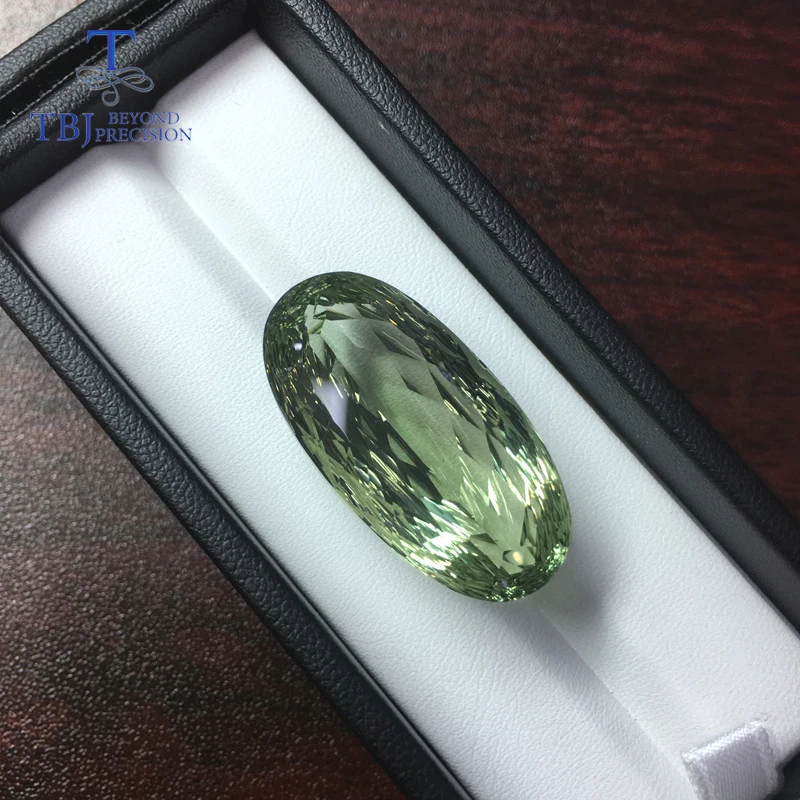Ювелирные украшения Tbj из природного бразильского зеленого аметиста в виде
