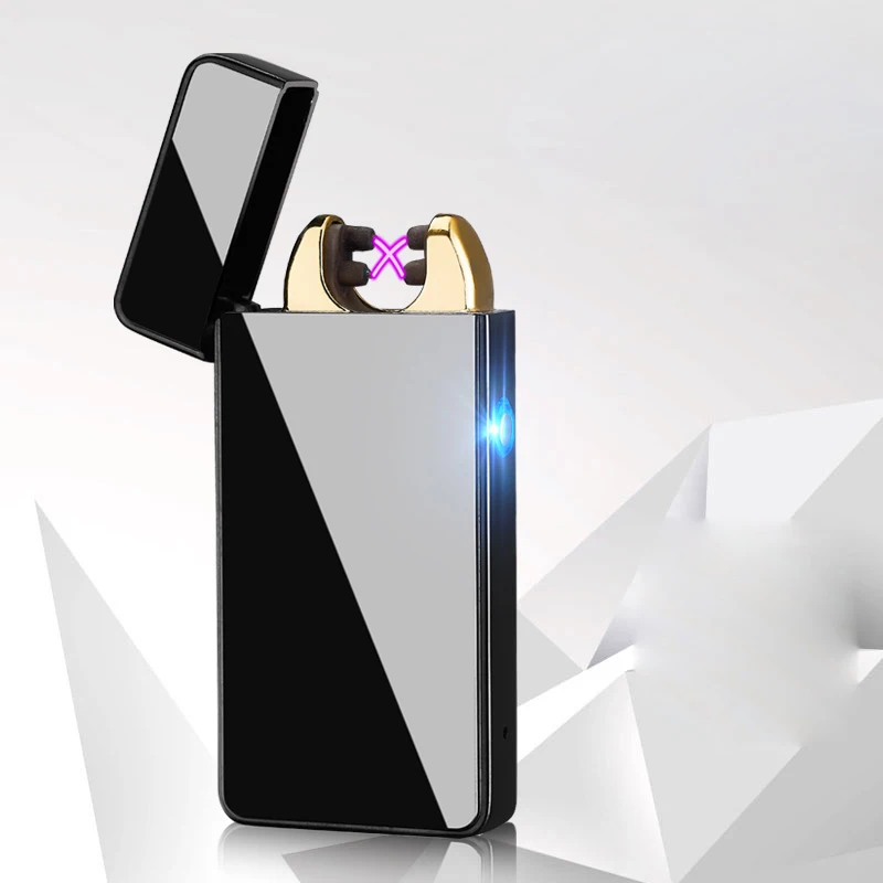805 &amp 807 креативный цинковый сплав двойная дуга USB перезаряжаемая Зажигалка