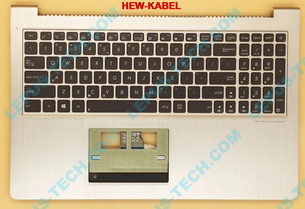 С раскладкой US UI клавиатура для ASUS UX52 UX52VS с подсветкой рук верхний чехол 90R-NTD1K1S80Y |