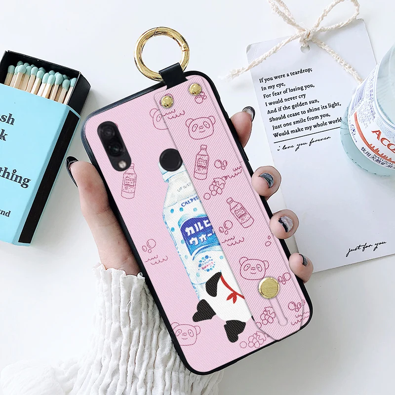 Мягкий чехол для телефона из ТПУ с ремешком на запястье Xiaomi Redmi Note 5 Pro 5A Prime Y1 Lite Y2