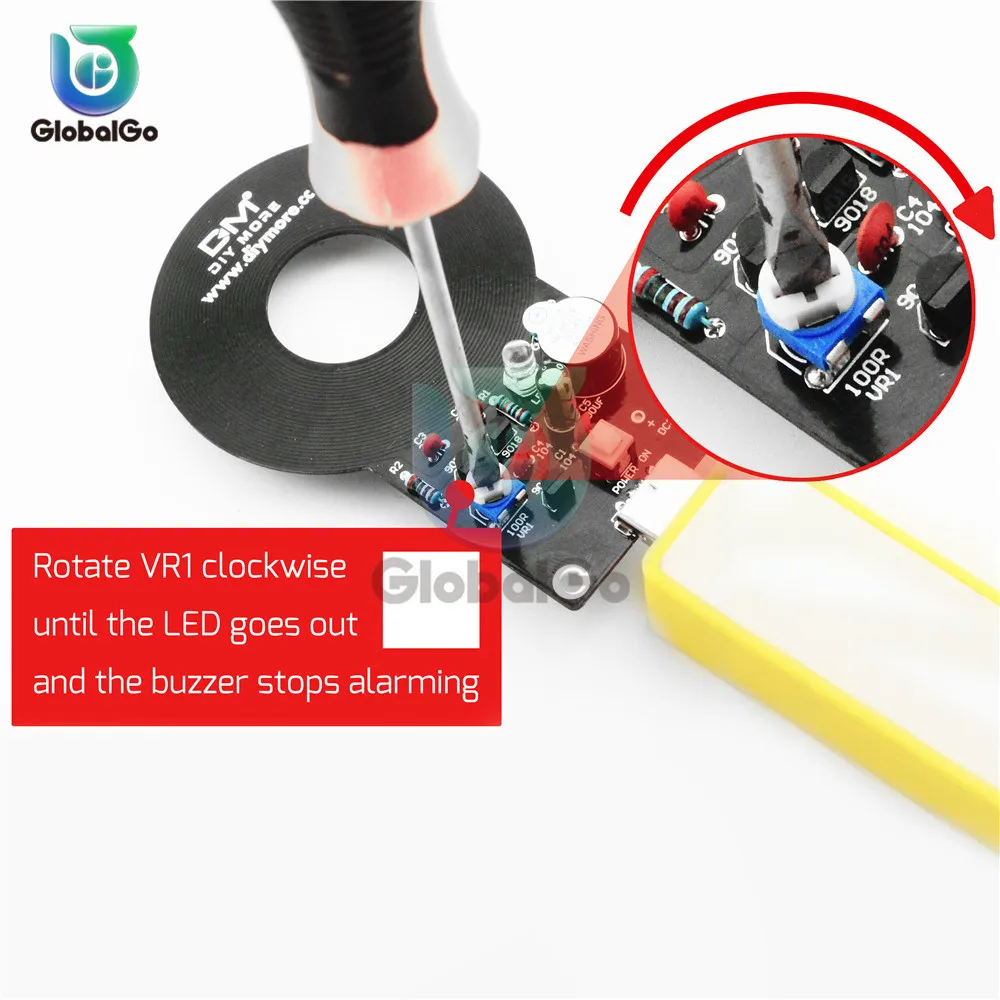 Электронный металлоискатель DC 3 V-5 V 60mm Бесконтактный Датчик Модуль платы DIY металлоискатель