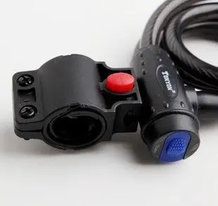 Замок велосипедный с тросом для горных велосипедов фиксированный