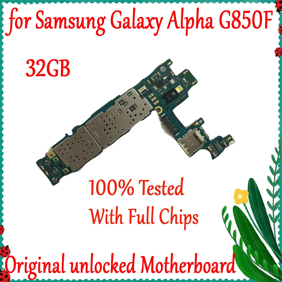 Европейская версия материнская плата для Samsung Galaxy Alpha G850F оригинальная