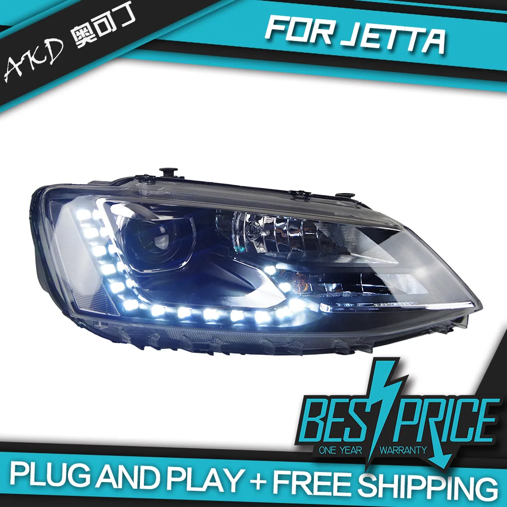 

Car Styling for Jetta MK6 Headlights 2012-2018 LED Headlight LED DRL Dynamic Signal Hella 5 Bi-Xenon Projector Lens Hid D2H
