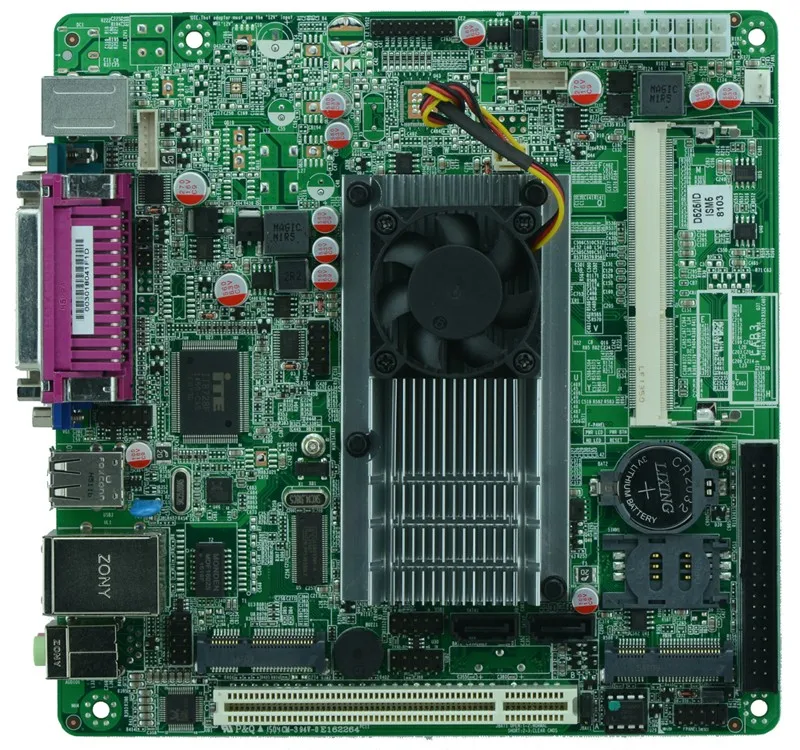 Распродажа промышленная Встроенная Материнская плата ITX_M58_A52 Intel D525/1 80 ГГц