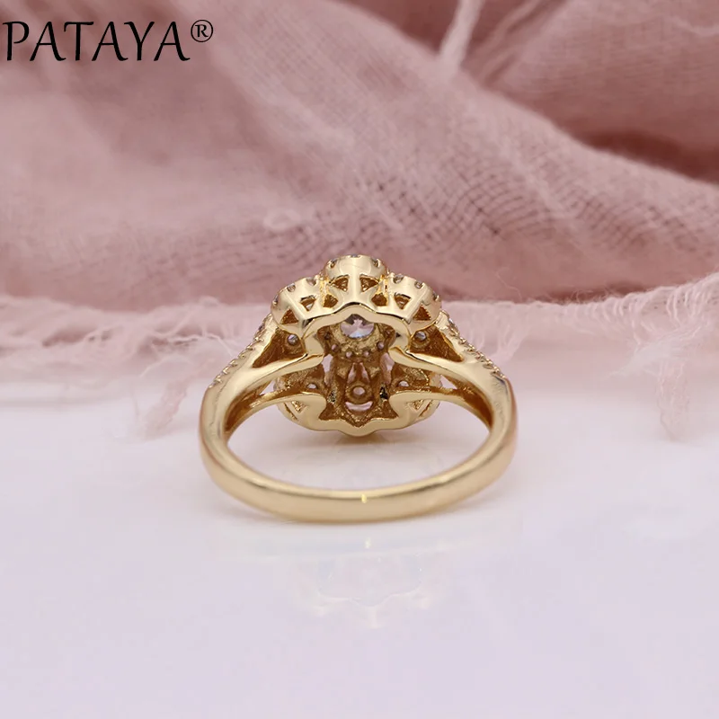 Новинка кольцо PATAYA с инкрустацией из микровоска женское модное свадебное