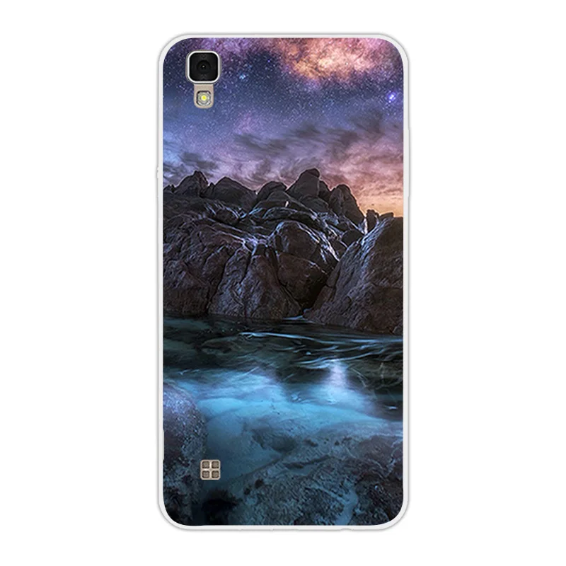 Для funda LG X Style K200DS Мягкие силиконовые прозрачные чехлы для телефона TPU звездное