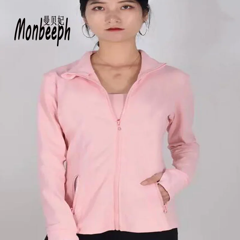 MONBEEPH женский базовые куртки для женщин куртка на молнии для повседневное Женская куртка, пальто