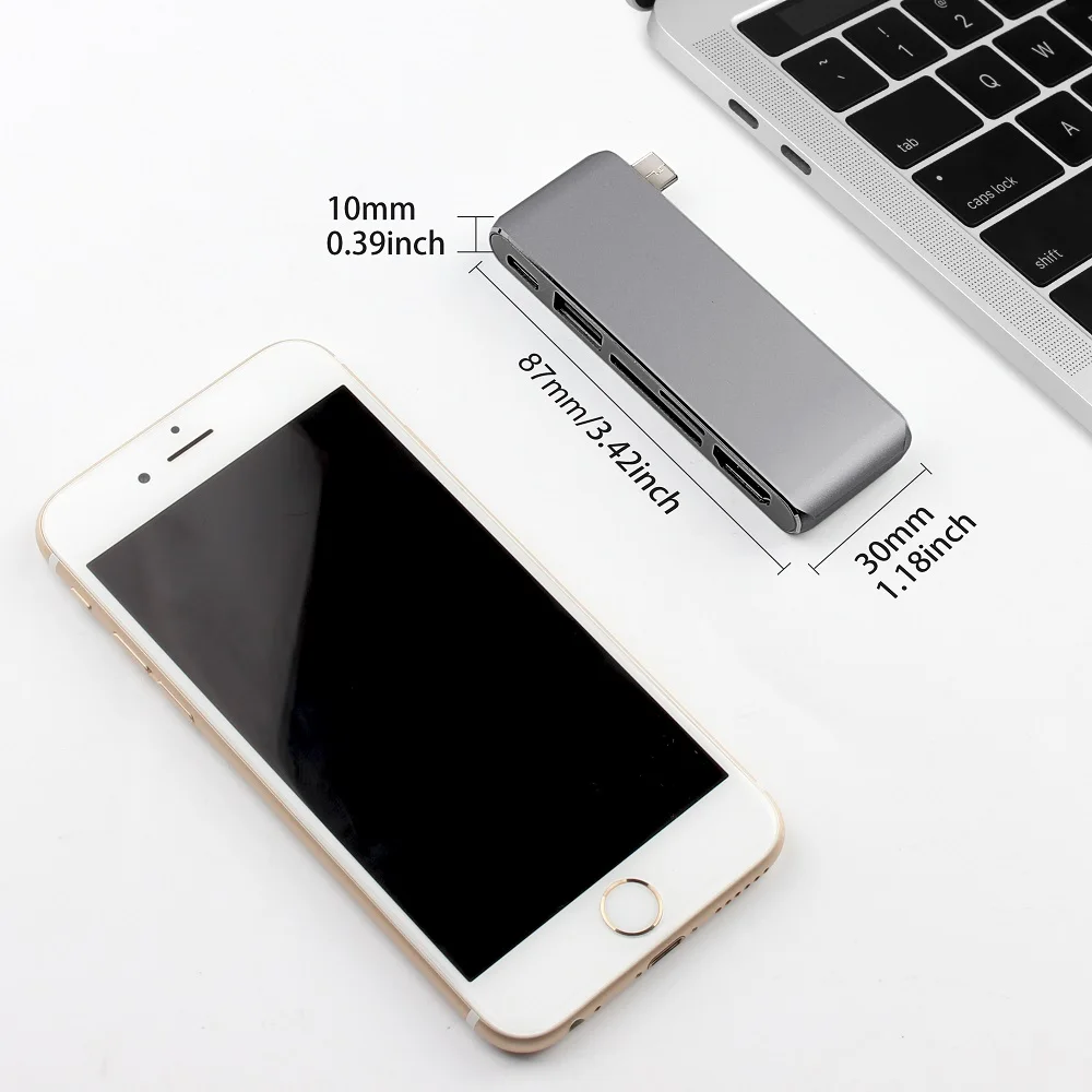 USB C type C концентратор для Macbook Pro Air 12 13 15 16 дюймов USB-C HDMI концентратор разветвитель 3,0 адаптер TF/SD/PD кардридер Тип C