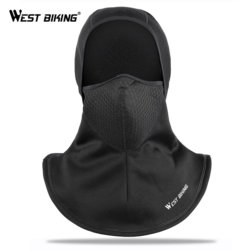 WEST BIKING Лыжная маска для лица шапочка защита шеи теплая зимняя Флисовая Балаклава