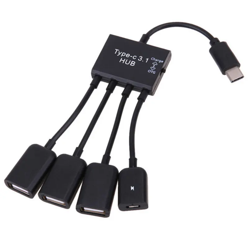 4 в 1 USB 3. 0 Type C на Micro + 3 порта 1|USB-хабы| |