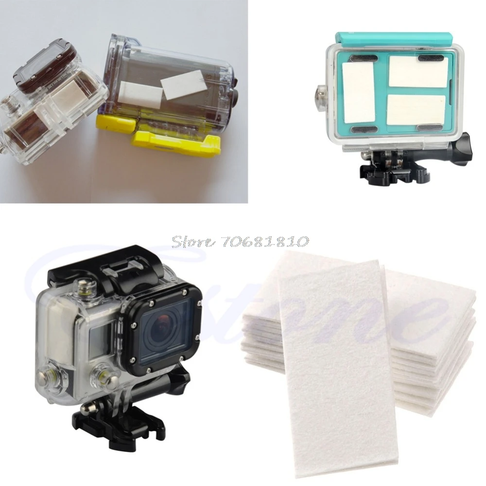 12 шт. Pro Camera Camcorder противотуманные сушильные вставки для Gopro HD Hero 4 3 + 2 1|for gopro hero|gopro