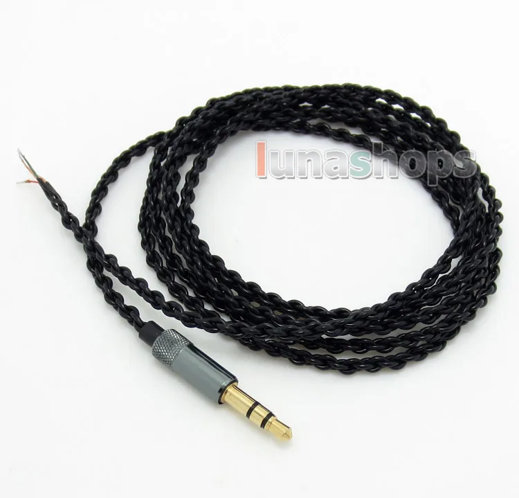

LN004323 Semi Finished 3.5mm Earphone audio DIY 4*18 core 72 OFC wire cable For repair upgrade