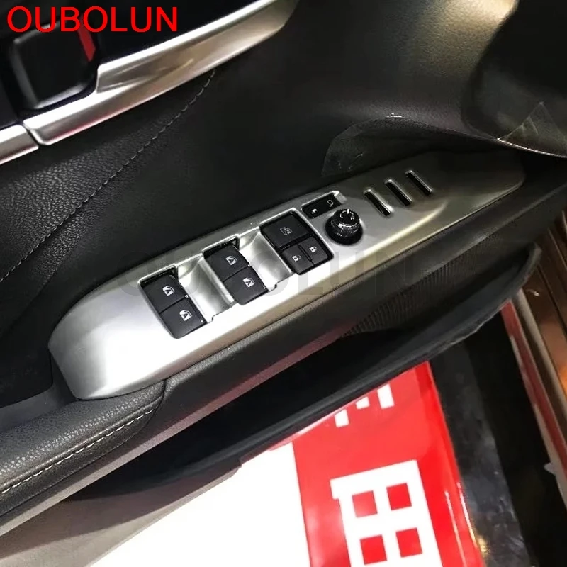 OUBOLUN 4 шт. для Toyota Camry XV70 2017 2018 LHD ABS хромированный стеклоподъемник зеркало