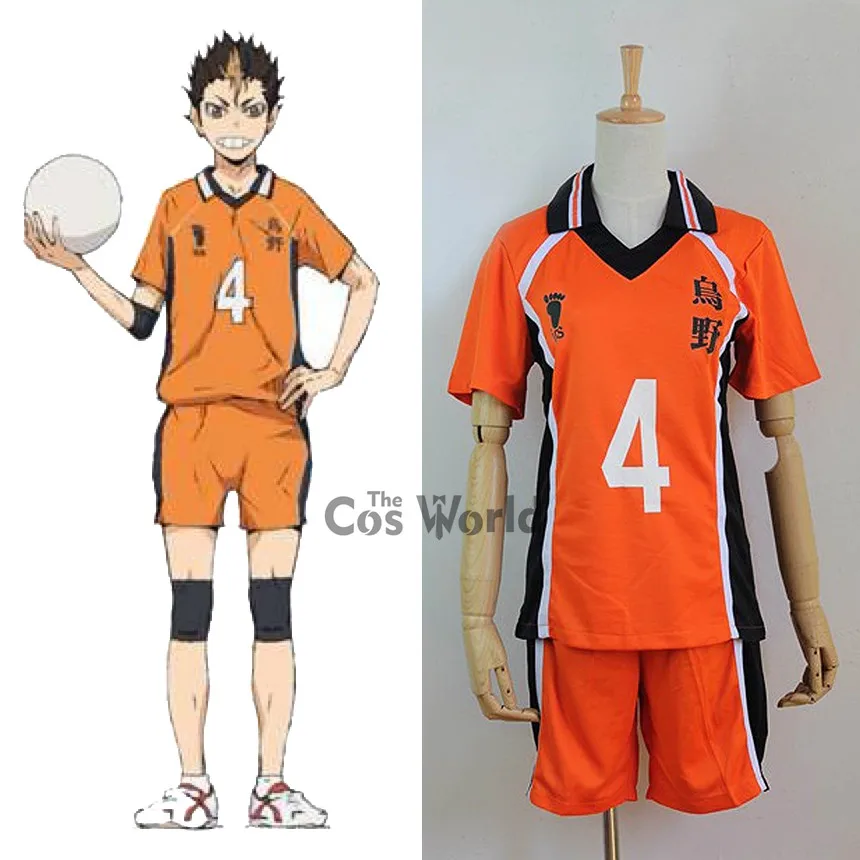 Haikyuu KarasunoNishinoya Yuu No.4 школьная форма футболка Топы Брюки Спортивная одежда Джерси