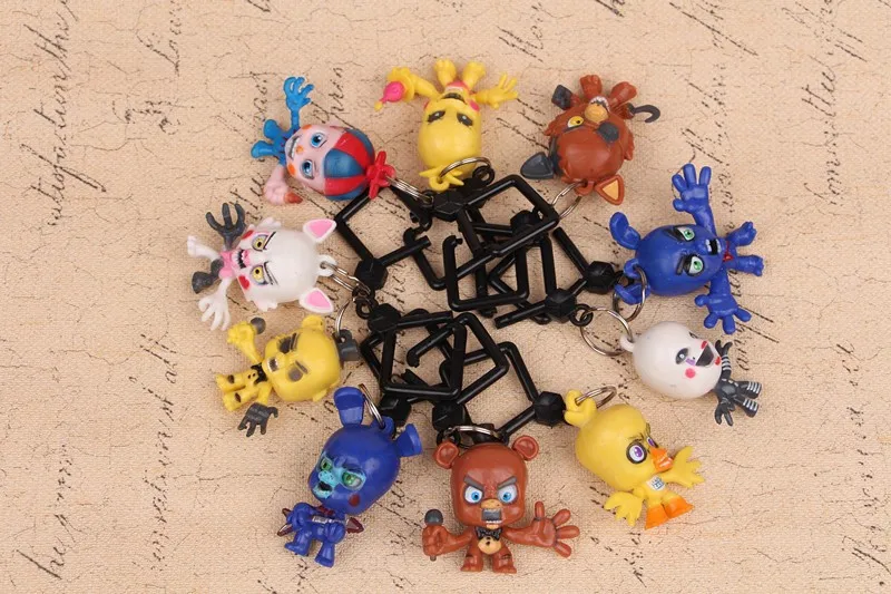 10pcs/lot Keychain Juguetes 4 Foxy Chica Bonnie Action Toy Figures Dolls | Игрушки и хобби