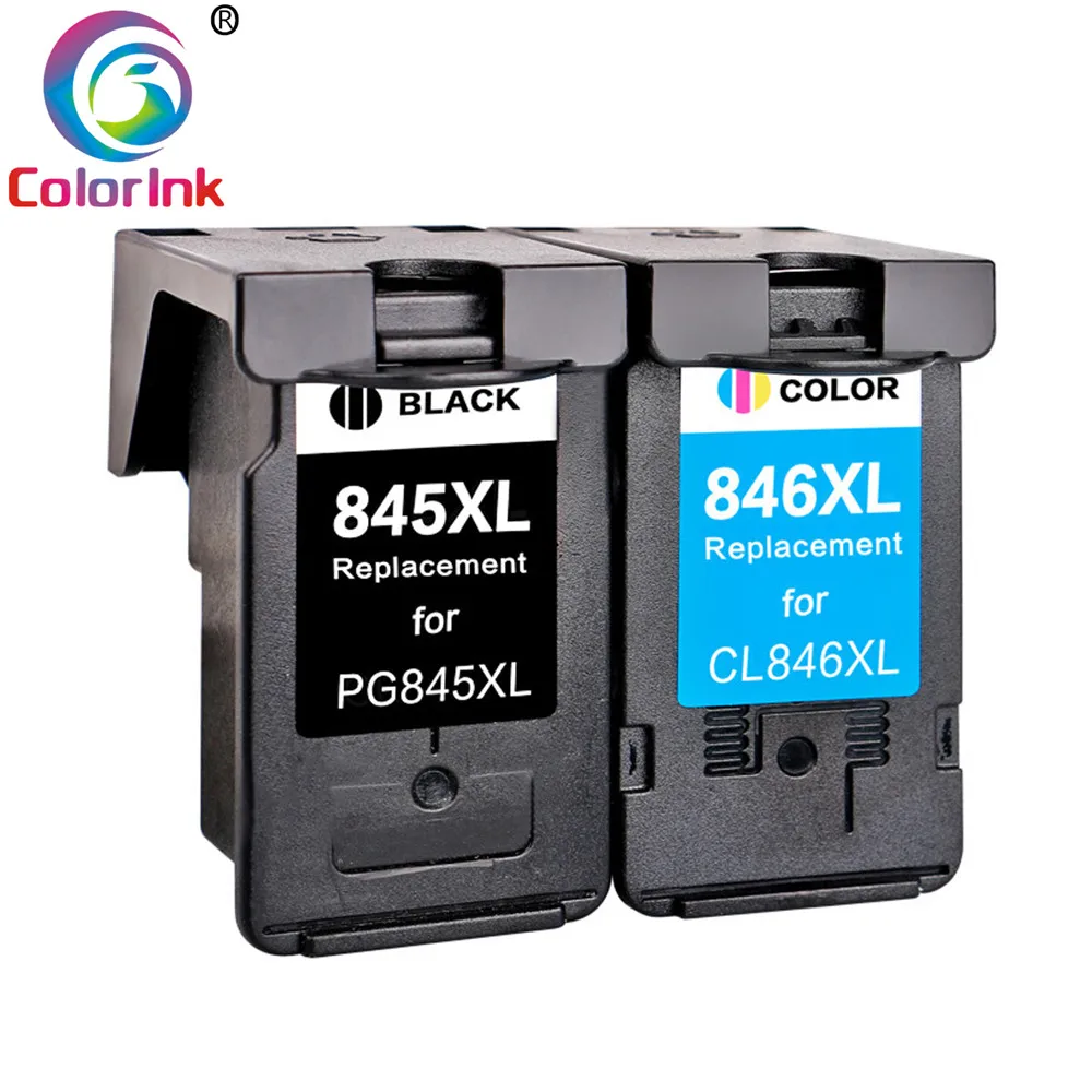 ColoInk 2 пакета совместимый 845XL 846XL чернильный картридж Замена для Canon MG2580 MG2400 MG2500 MG2980