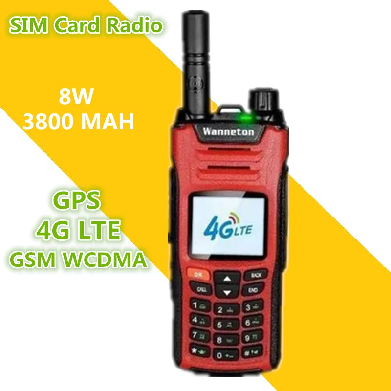 Baofeng com Cartão Telefone com 8w e 50km Walkie Talkie Wcdma 4g Lte cb Ham 2021 Transmissor hf Woki Toki Sim Gps Gsm