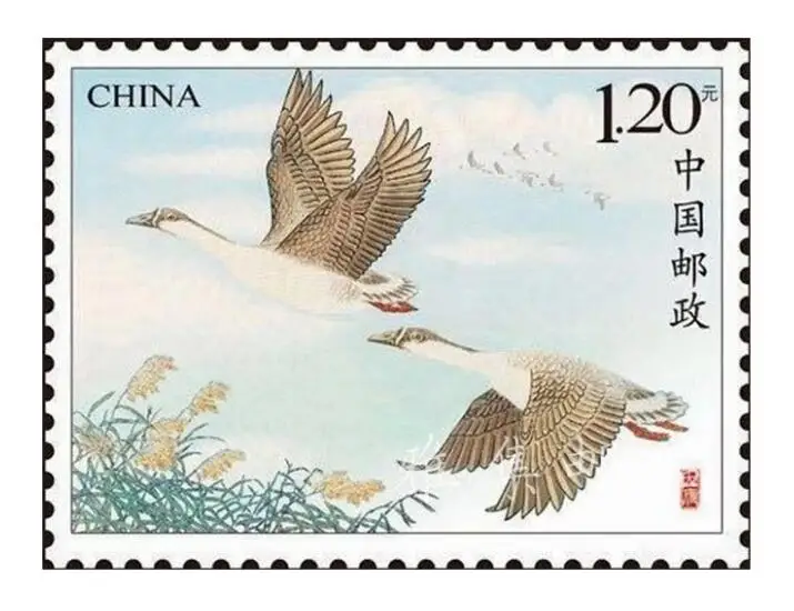 2018 22 Wild Goose штамп почта Китая почтовая коллекция|Штампики| |
