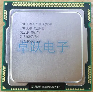Четырехъядерный процессор Intel Xeon X3450 2 66 ГГц/8 Мб/100% ГГц SLBLD разъем LGA1156 (рабочий