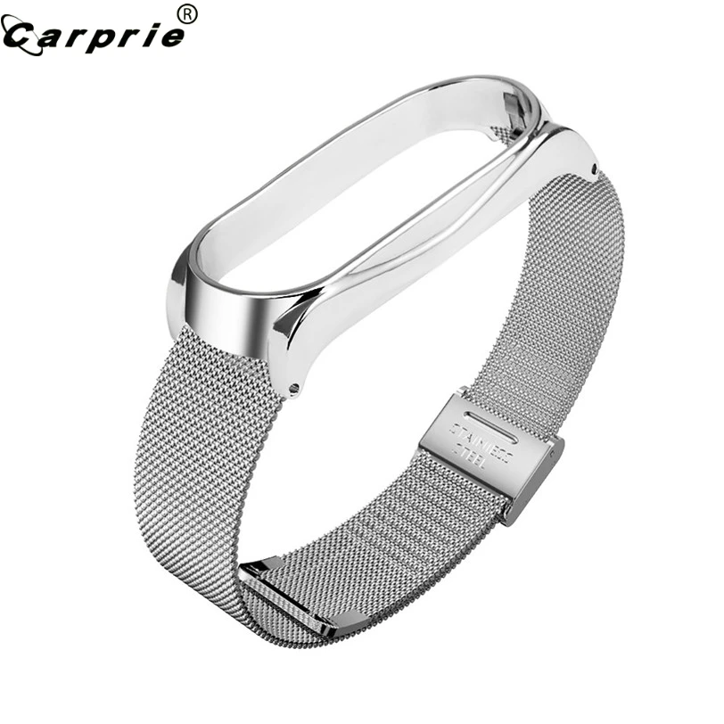 CARPRIE mi lanese браслет из нержавеющей стали с сеткой для Xiaomi mi Band 3 Роскошные Смарт-часы замена металлический браслет 90130