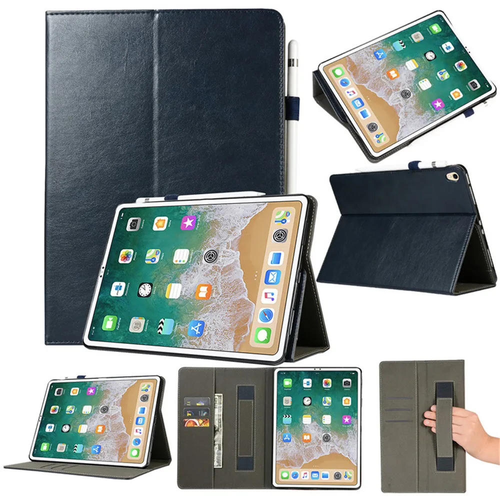 Складной чехол книжка из искусственной кожи для iPad Pro 11 дюймов кожаный с