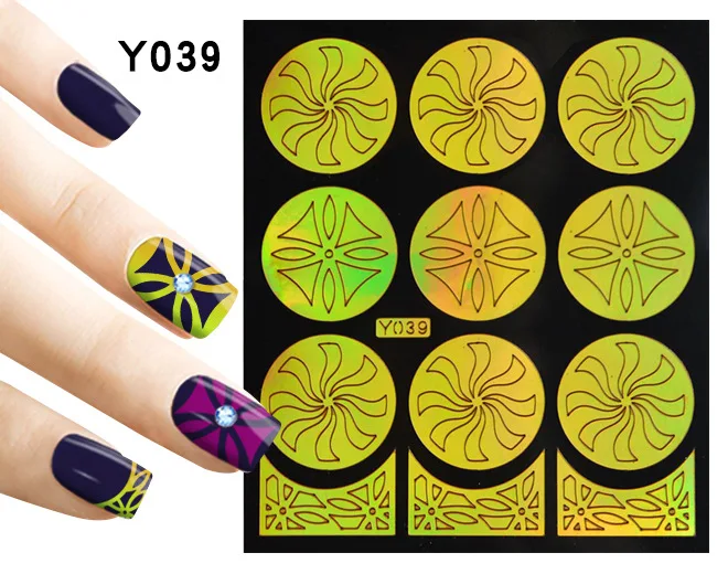 # Y039 Повторное использование выдалбливают ногтей наклейки - Цена: 269.99